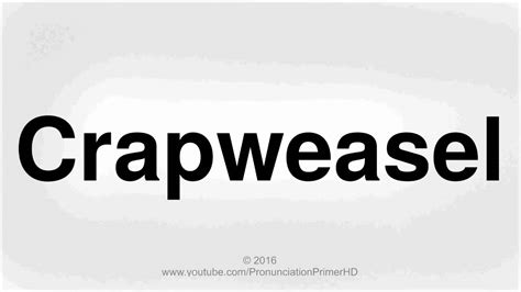 crapweasel meaning